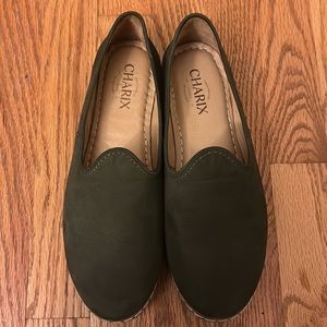 Charix Green Olive Suede US 8.5 EU 39